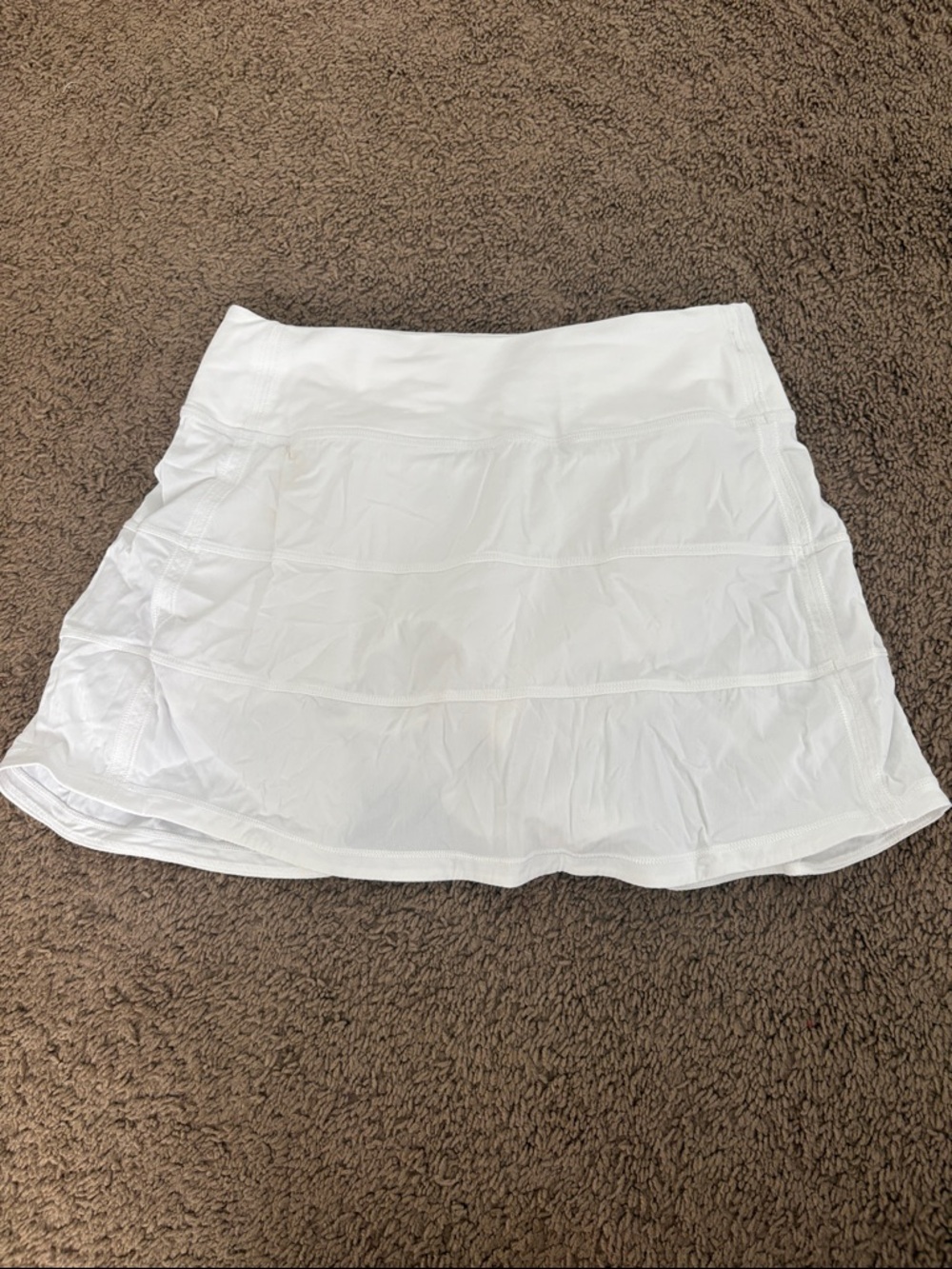 lululemon athletica White Tiered Performance Mini Skirt